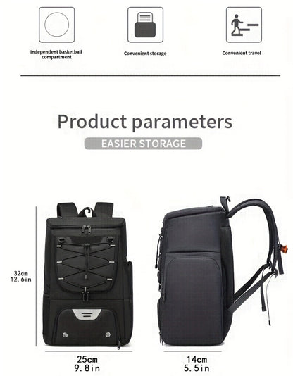 Travel Backpack – Large Capacity, Youth Basketball Shoe Compartment Multifunctional – detail view 14