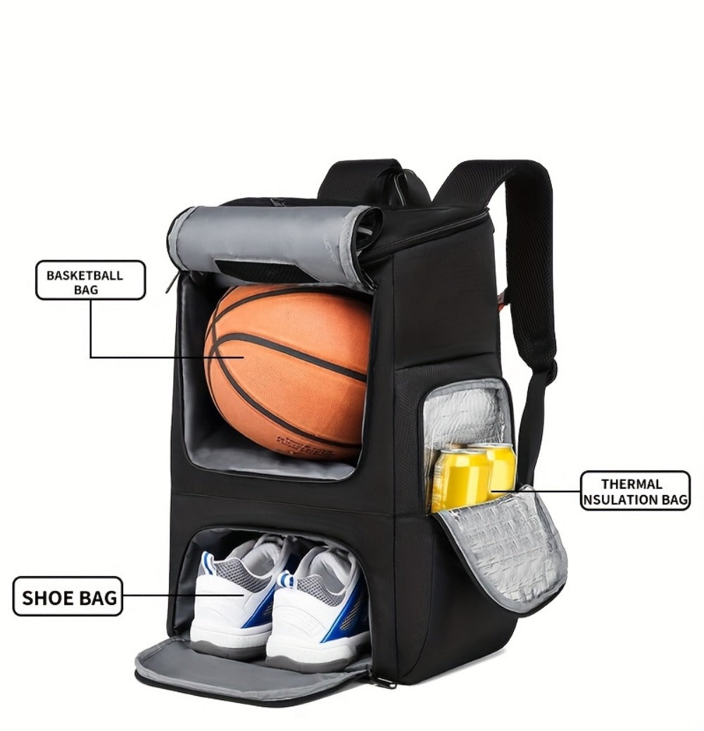 Travel Backpack – Large Capacity, Youth Basketball Shoe Compartment Multifunctional – detail view 16