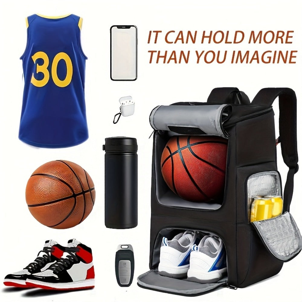 Travel Backpack – Large Capacity, Youth Basketball Shoe Compartment Multifunctional – detail view 3