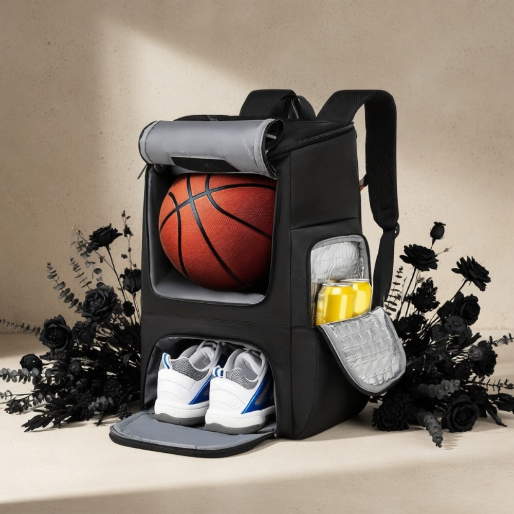Travel Backpack – Large Capacity, Youth Basketball Shoe Compartment Multifunctional – detail view 9