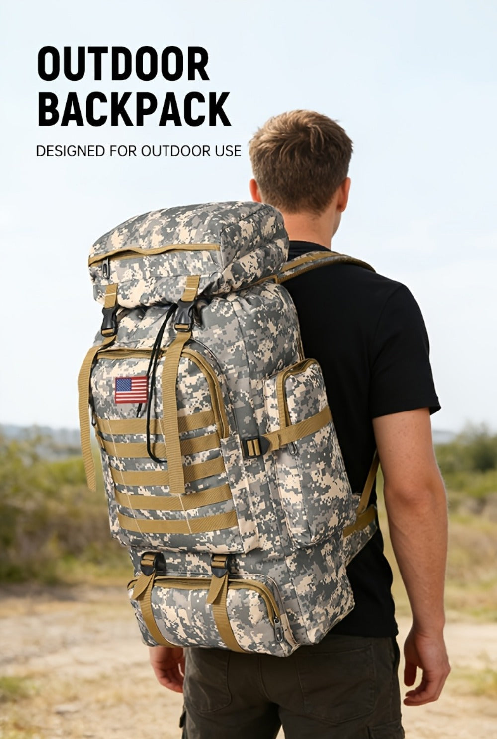Travel Backpack – Lightweight, Adjustable Strap, for Travel – detail view 20