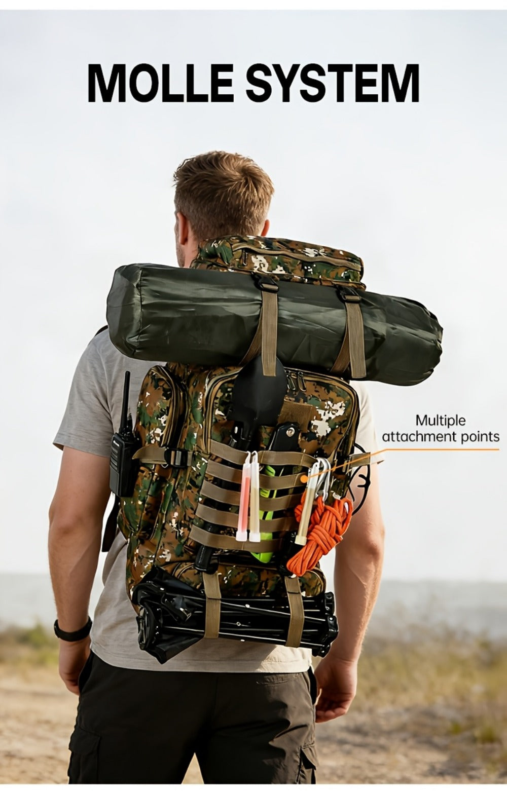 Travel Backpack – Lightweight, Adjustable Strap, for Travel – detail view 21