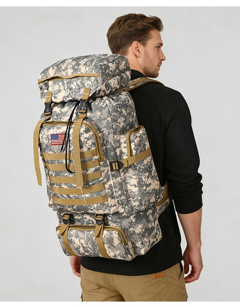 Travel Backpack – Lightweight, Adjustable Strap, for Travel – detail view 32