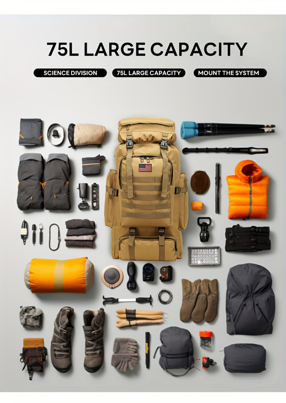 Travel Backpack – 4 Colors, Lightweight, for Travel – detail view 18