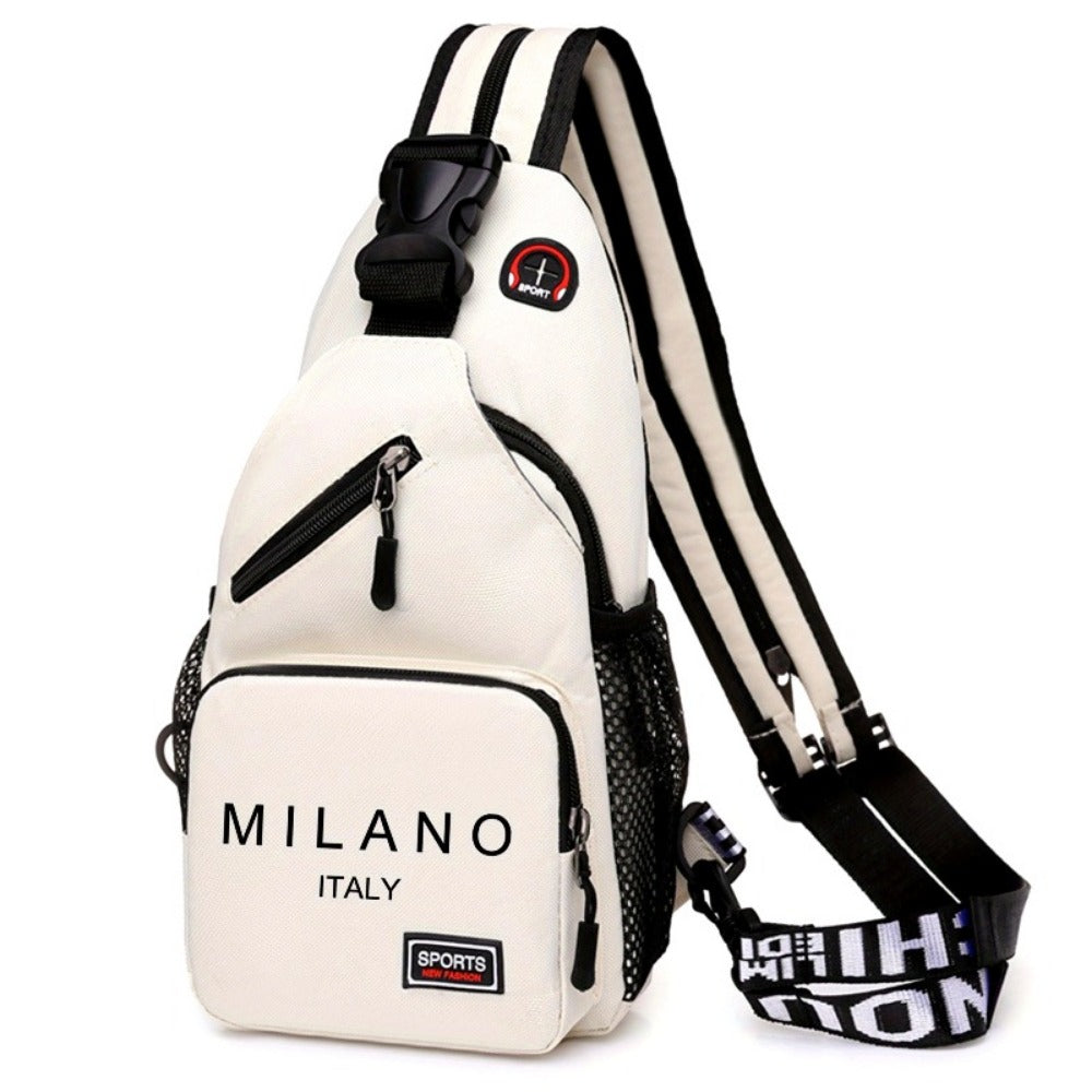 Travel Backpack – Polyester, Convertible, Large Capacity, Adjustable Strap – front view