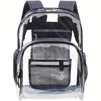 Travel Backpack – PVC, Clear, Transparent, for Travel & Work – detail view 2