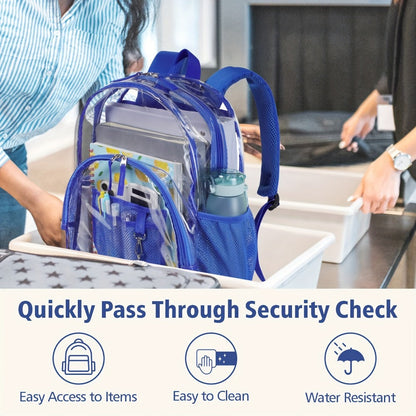 Travel Backpack – PVC, Clear, Transparent, for Travel & Work – detail view 6