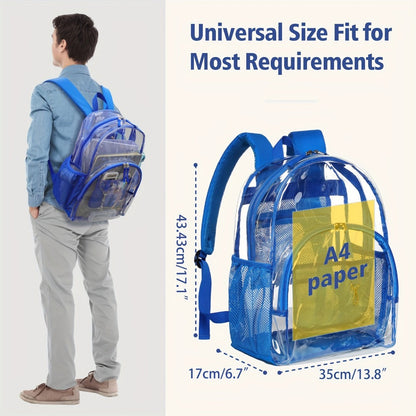 Travel Backpack – PVC, Clear, Transparent, for Travel & Work – detail view 8