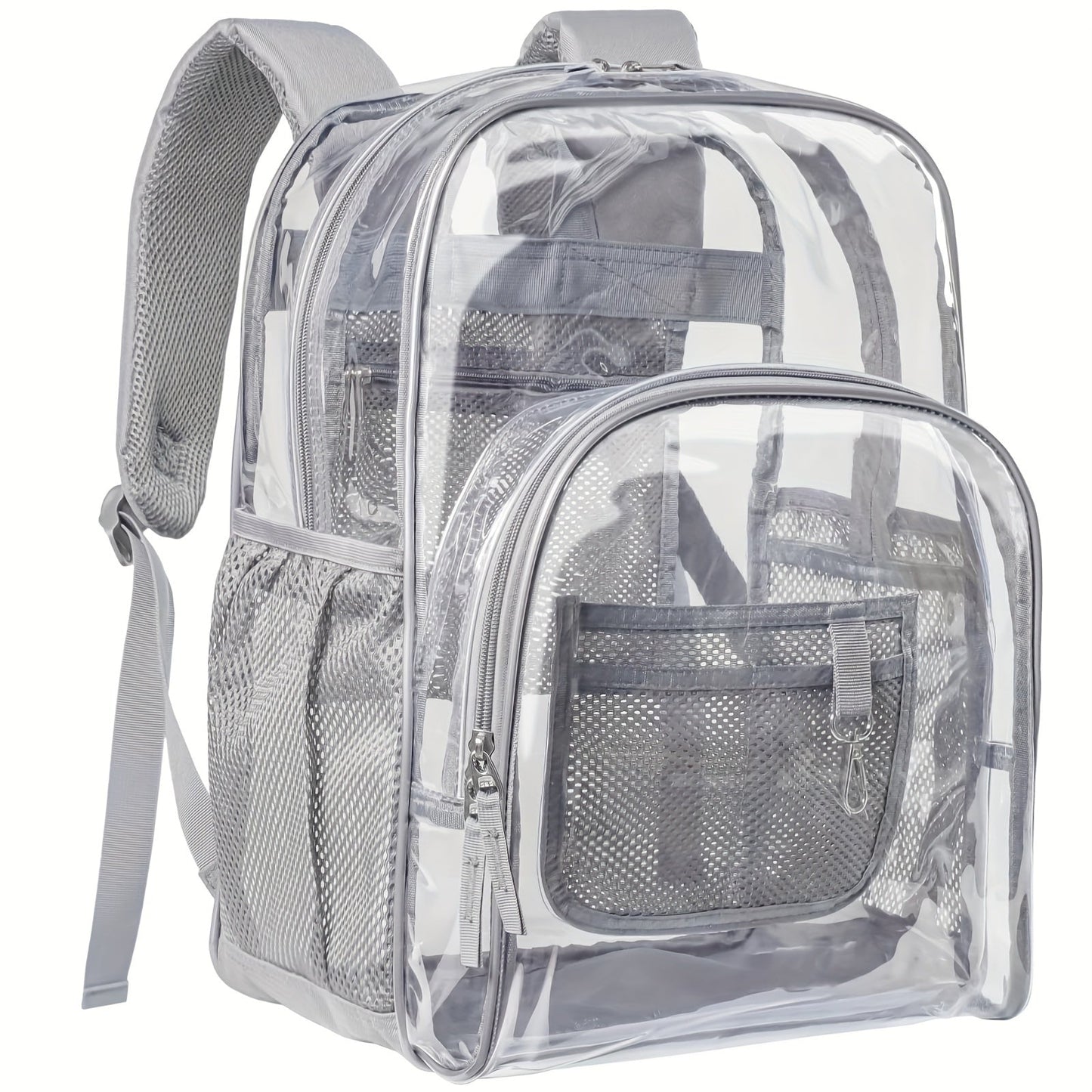 Travel Backpack – PVC, Clear, Transparent, for Travel & Work – alternate view