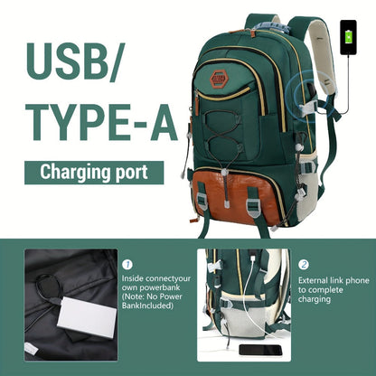 Travel Backpack – USB Charging, Large Capacity, for Travel & Work – detail view 15