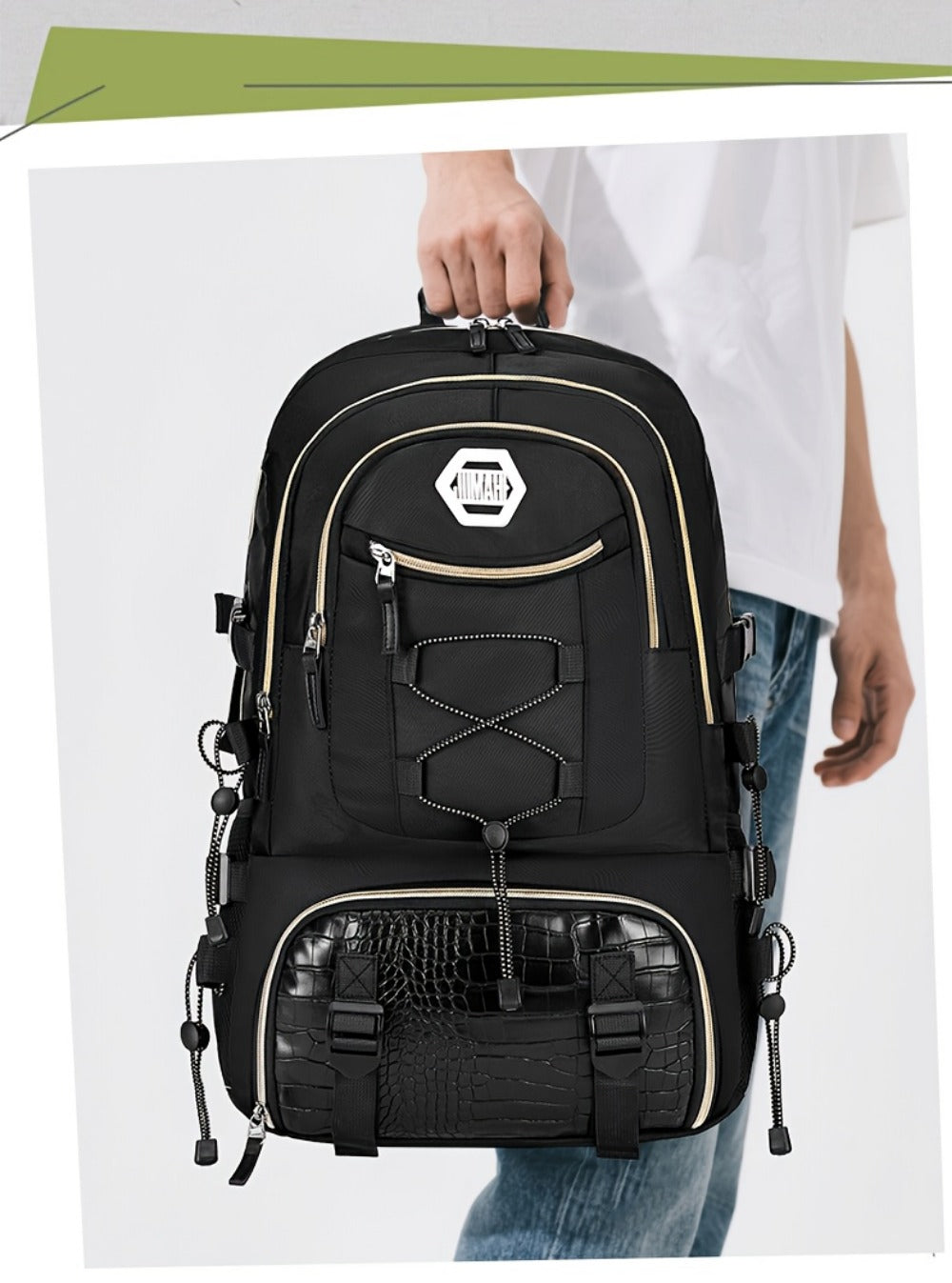 Travel Backpack – USB Charging, Large Capacity, for Travel & Work – detail view 22
