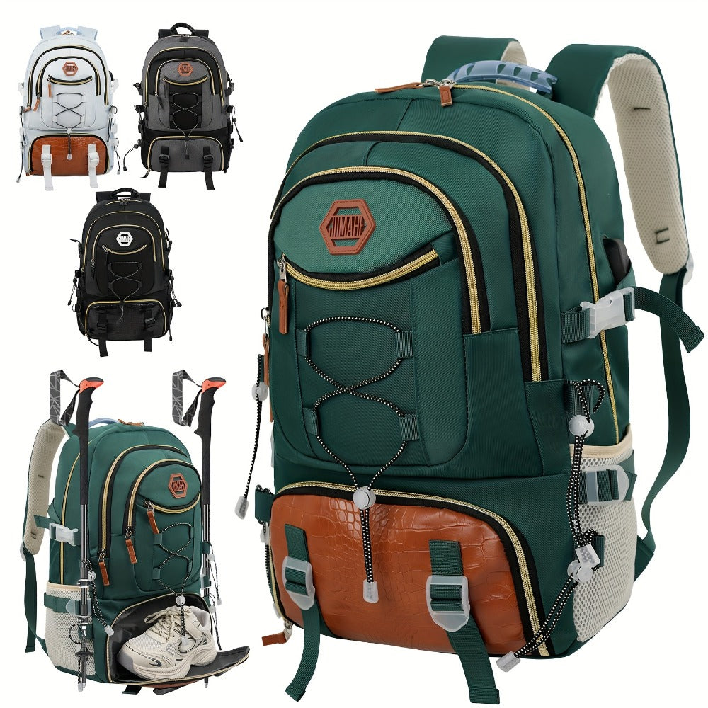 Travel Backpack – USB Charging, Large Capacity, for Travel & Work – front view