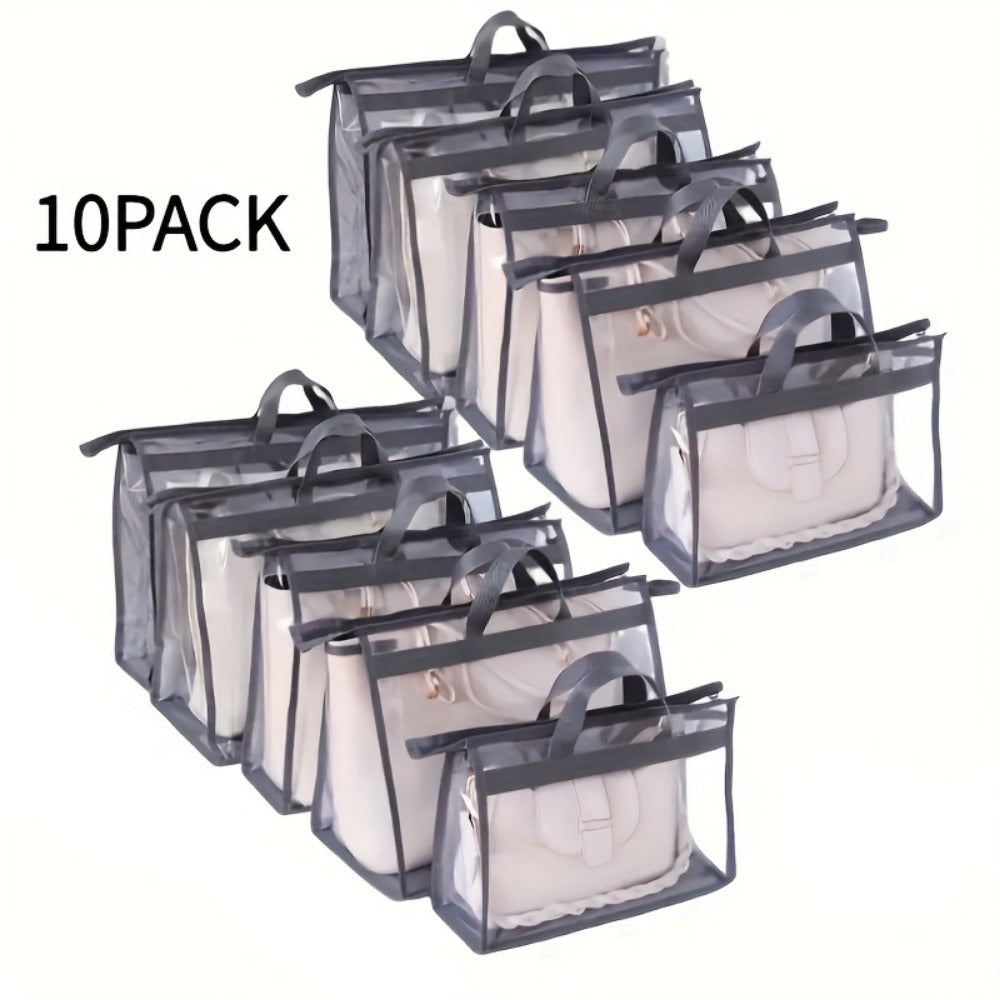 Travel Organizer Bag – 10 Pack, Transparent – front view
