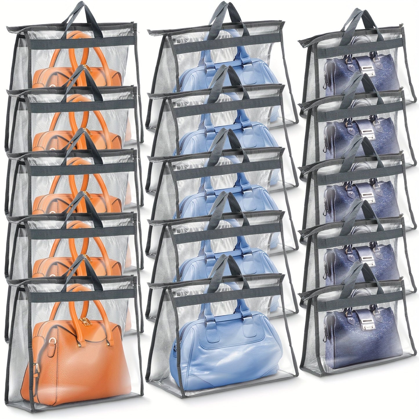 Travel Organizer Bag – 15 Pack, Clear – front view - product view 6