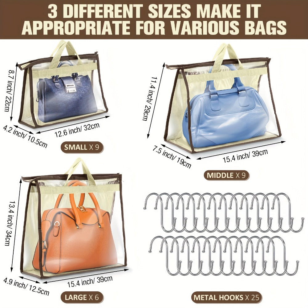 Travel Organizer Bag – 24 Pack, Dust Handbags Pack S Hooks – detail view 2