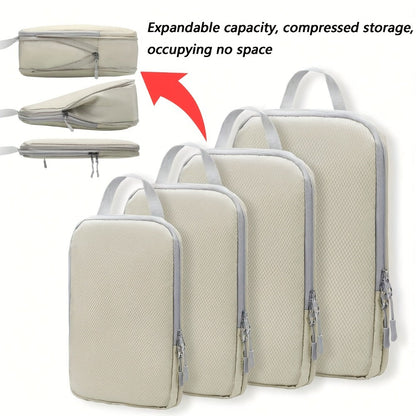 Travel Organizer Bag – 4PCS, Lightweight, Expandable, for Travel – front view