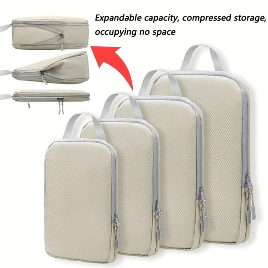 Travel Organizer Bag – 4PCS, Lightweight, Expandable, for Travel – front view