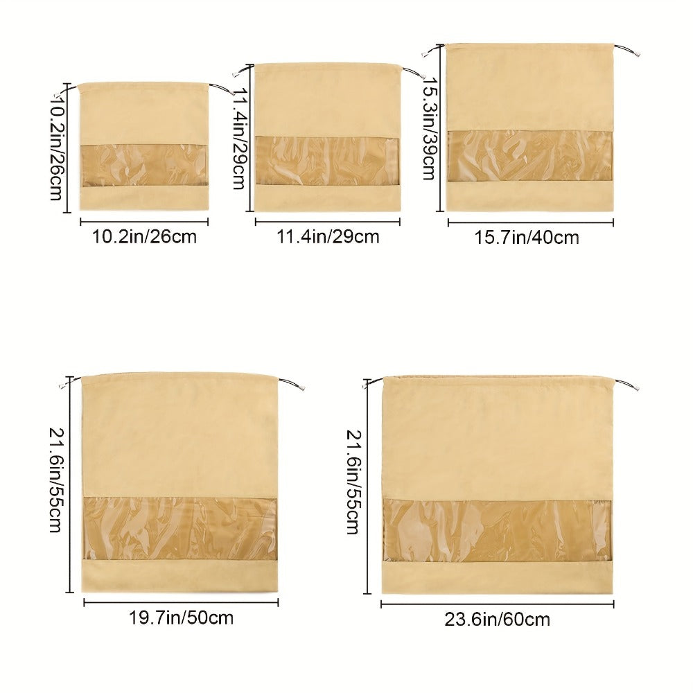 Travel Organizer Bag – 5 Pack, Clear – detail view 5