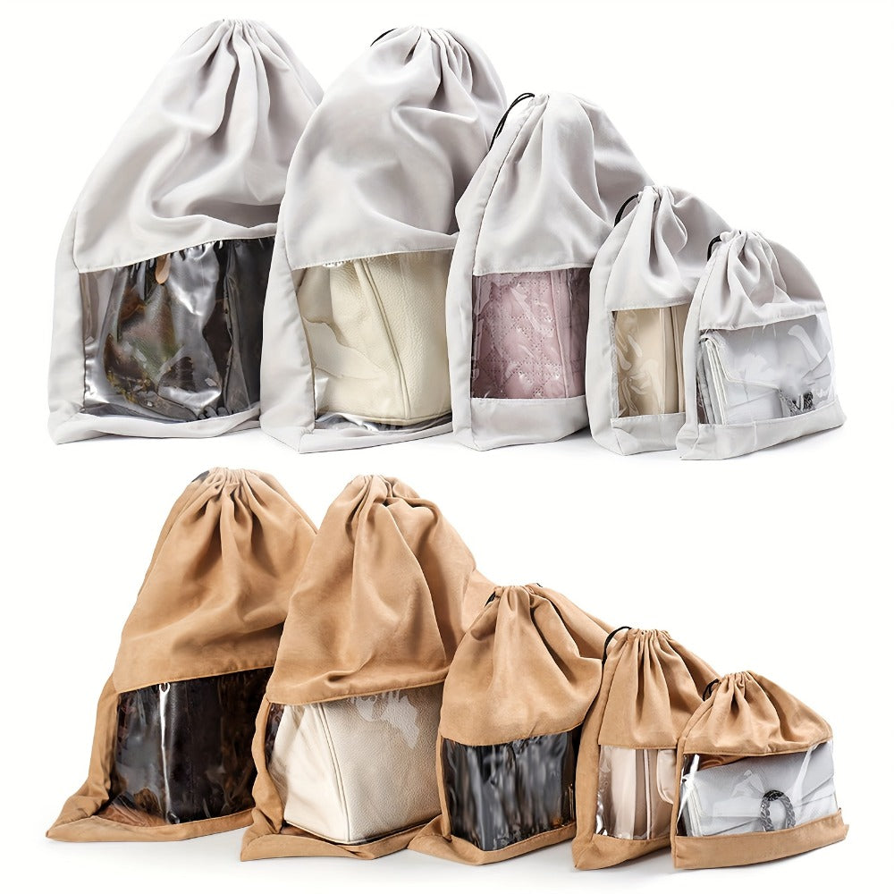 Travel Organizer Bag – 5 Pack, Clear – front view