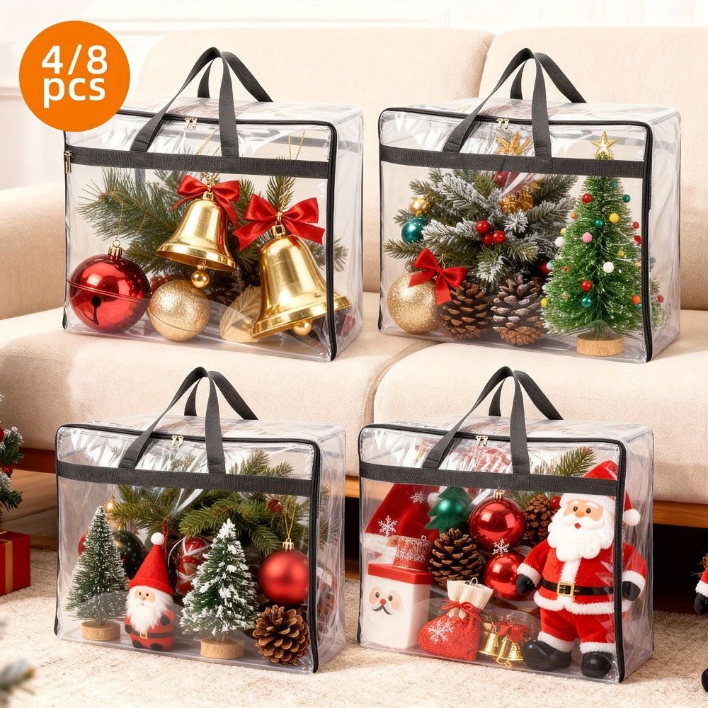 Travel Organizer Bag – 8 Pack, Clear – front view