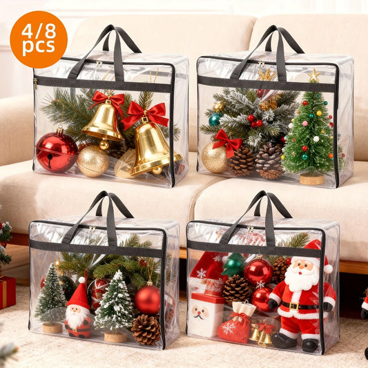 Travel Organizer Bag – 8 Pack, Clear – front view
