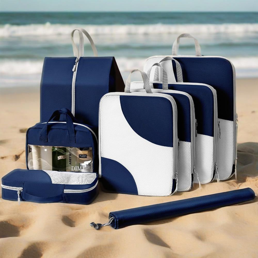 Travel Organizer Bag – 8 Pack, Lightweight, for Travel – front view