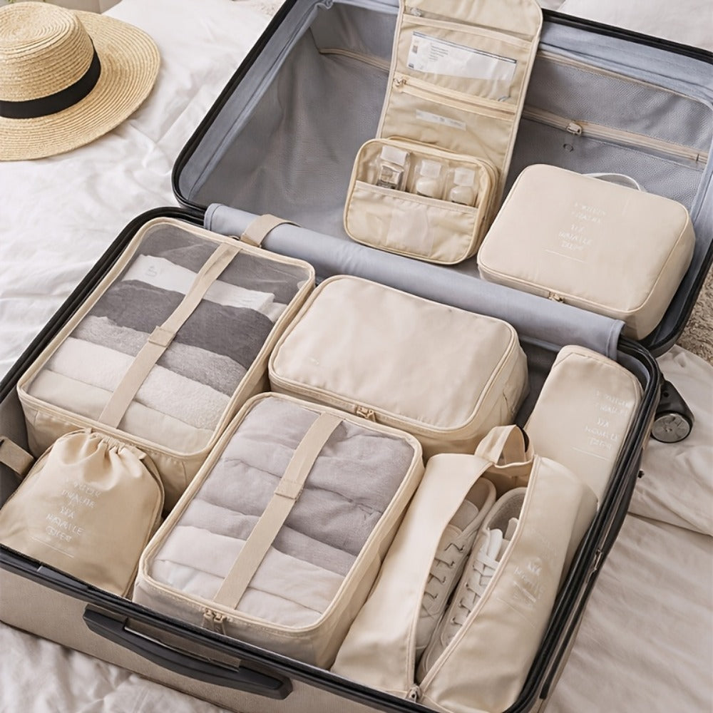 Travel Organizer Bag – 9 Piece, for Travel – front view