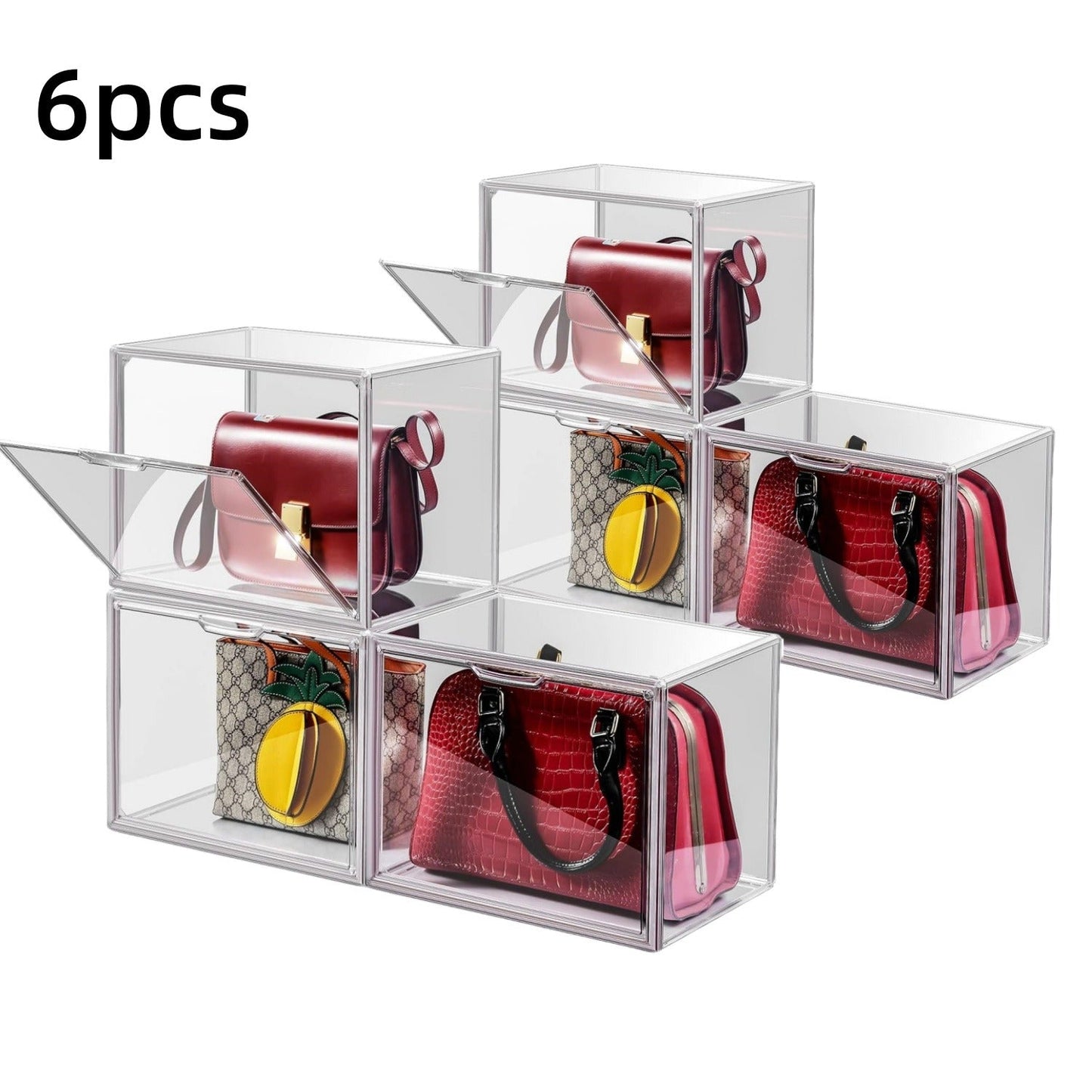 Travel Organizer Bag – Clear, Clear Acrylic Organizer Closet Storage – detail view 20