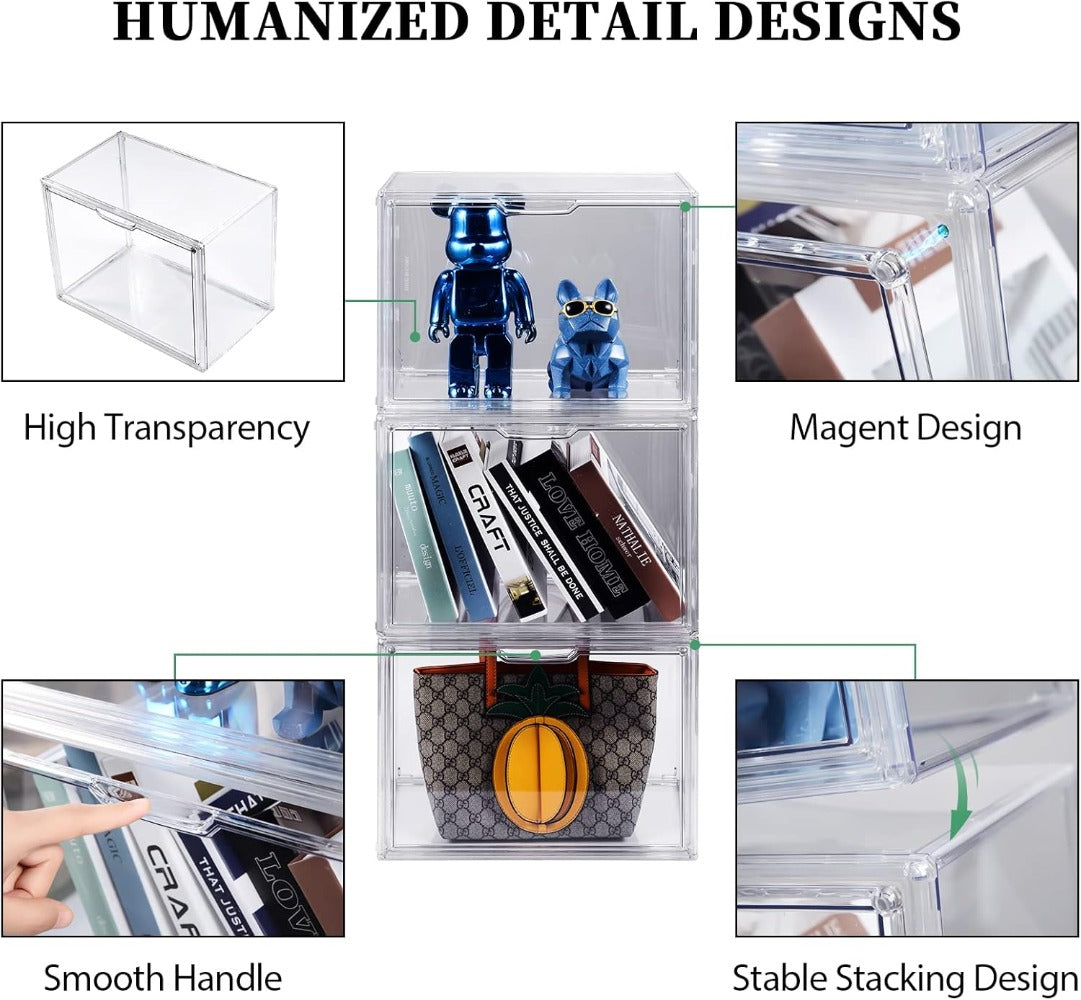 Travel Organizer Bag – Clear, Clear Acrylic Organizer Closet Storage – detail view 17