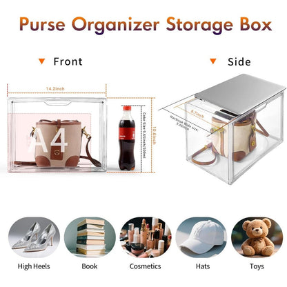 Travel Organizer Bag – Clear, Clear Acrylic Organizer Closet Storage – alternate view