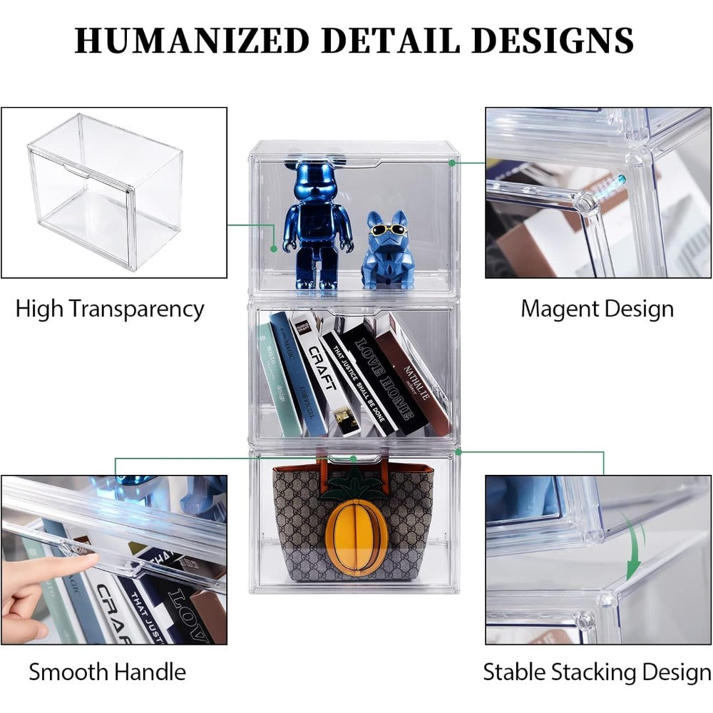 Travel Organizer Bag – Clear, Clear Acrylic Organizer Closet Storage – detail view 4
