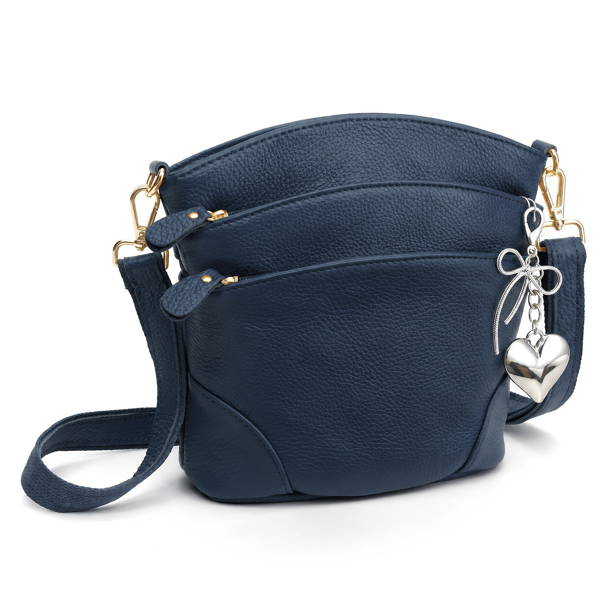 Travel Organizer Bag – Genuine Leather, Adjustable Strap, for Travel & Work – front view - product view 31