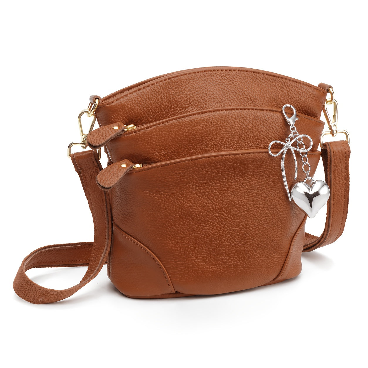 Travel Organizer Bag – Genuine Leather, Adjustable Strap, for Travel & Work – detail view 5