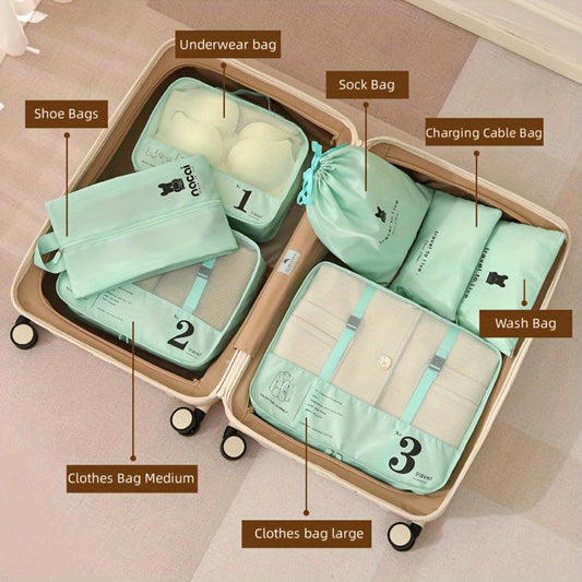 Travel Organizer Bag – Nylon, Large Capacity, for Travel – front view