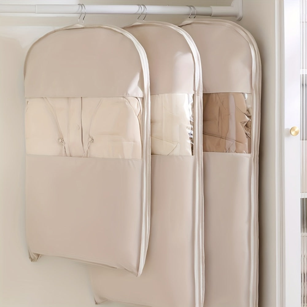 Travel Organizer Bag – Transparent, Compressible Hanging Garment Satin Transparent – detail view 14