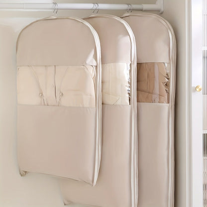 Travel Organizer Bag – Transparent, Compressible Hanging Garment Satin Transparent – detail view 14