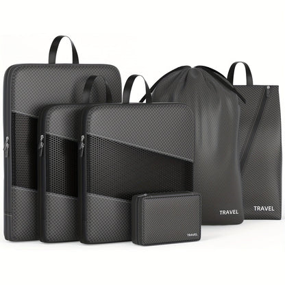 Travel Organizer Bag – for Travel, Compression Packing Cubes Set Of – alternate view