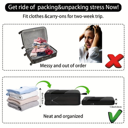 Travel Organizer Bag – for Travel, Compression Packing Cubes Set Of – detail view 7