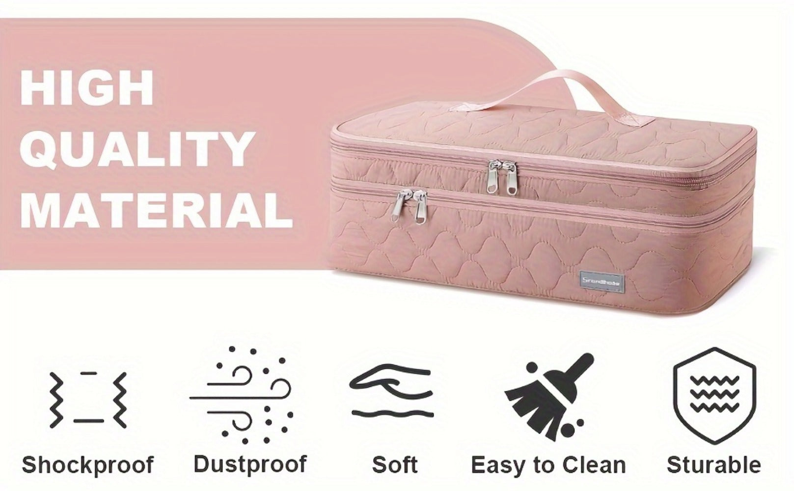 Travel Organizer Bag – for Travel, Hair Dryer Carrying Case Double – detail view 15