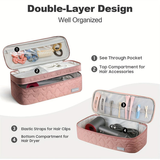 Travel Organizer Bag – for Travel, Hair Dryer Carrying Case Double – detail view 3