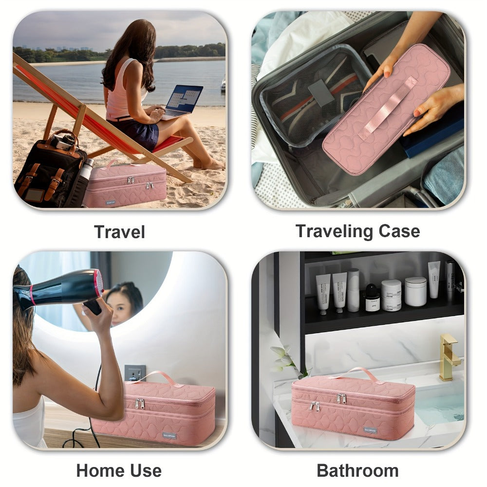 Travel Organizer Bag – for Travel, Hair Dryer Carrying Case Double – detail view 7
