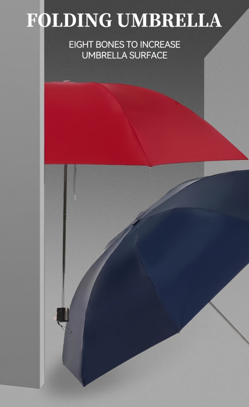 Travel Umbrella – 4-Pack, Windproof, Compact, Lightweight – detail view 5