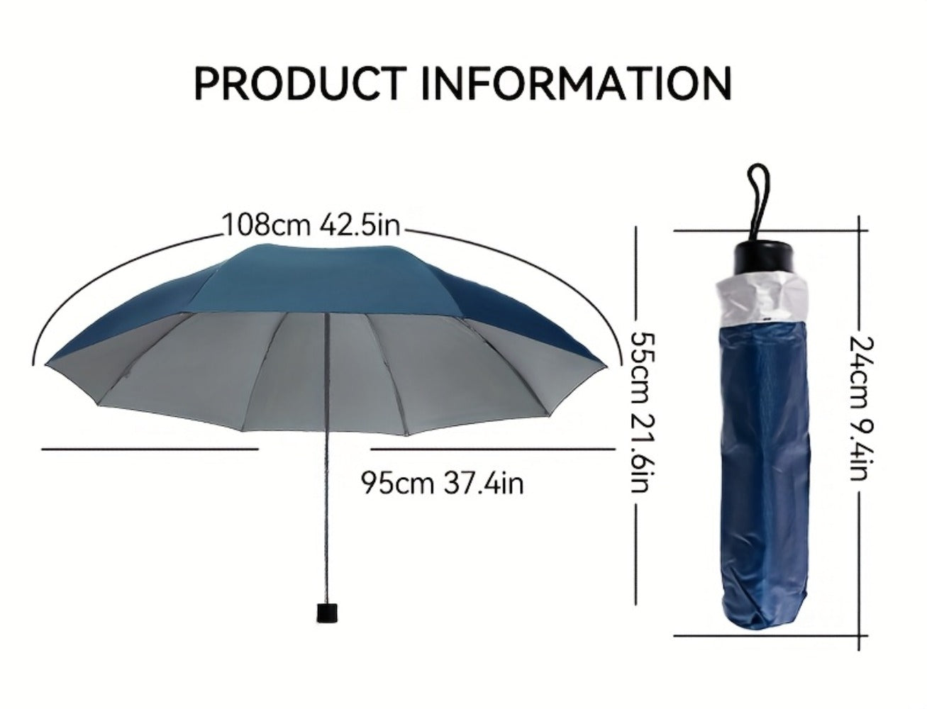 Travel Umbrella – 4-Pack, Windproof, Compact, Lightweight – detail view 6