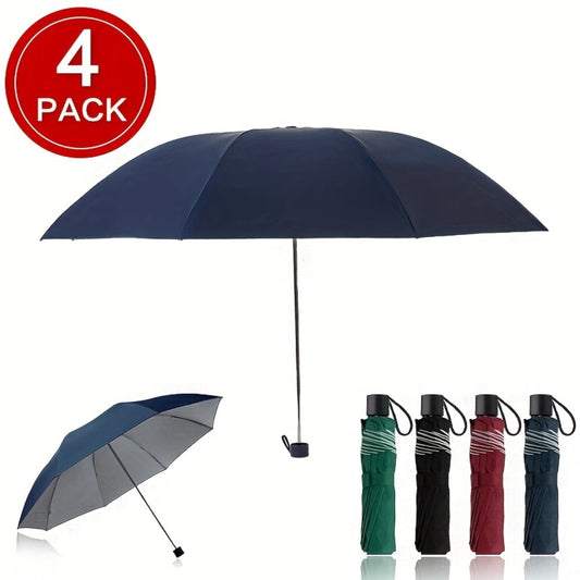Travel Umbrella – 4-Pack, Windproof, Compact, Lightweight – front view