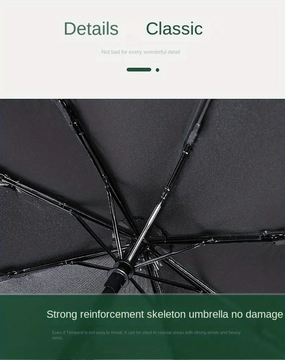 Travel Umbrella – Automatic, Lightweight, Waterproof, Windproof – detail view 22