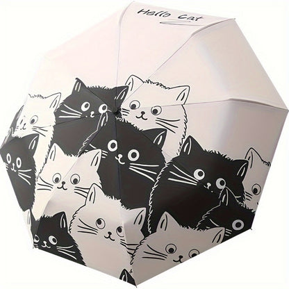 Travel Umbrella – Automatic, Windproof, Lightweight, Compact – front view