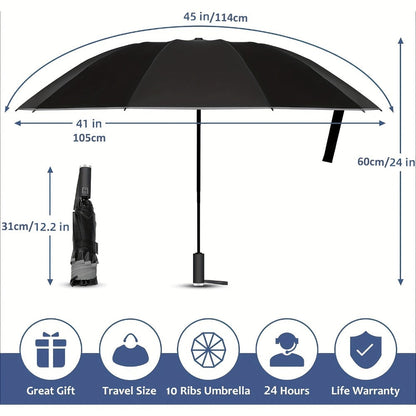 Travel Umbrella – Automatic, Windproof, Lightweight, for Travel – detail view 2