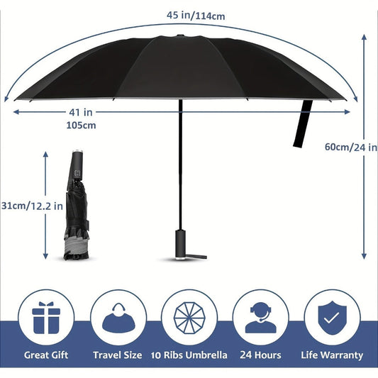 Travel Umbrella – Automatic, Windproof, Lightweight, for Travel – detail view 2