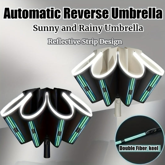 Travel Umbrella – Automatic, Windproof, Lightweight, for Travel – front view