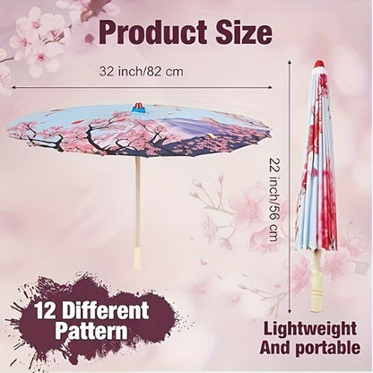 Travel Umbrella – Chinese Paper Parasol Umbrella Set – detail view 2